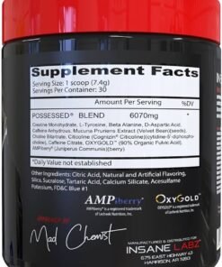 Possessed Pre Workout Insane Labz